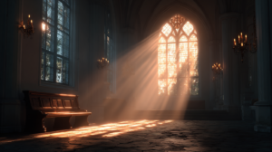 Peaceful worship music short with a calm sunrise over the ocean