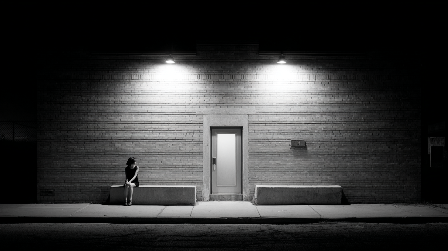 Woman sitting alone by a rainy window while trying to accept a breakup